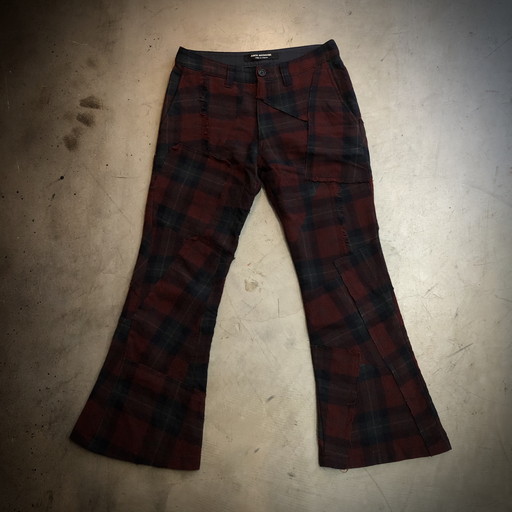 JUNYA WATANABE COMME des GARCONS A/W 2002 Plaid flare pants