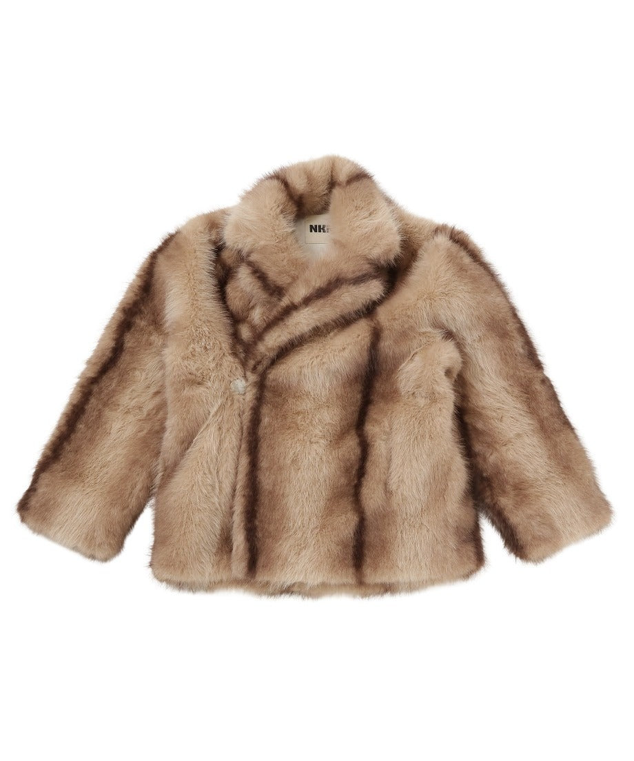 vegan fur big jacket – NKNIT