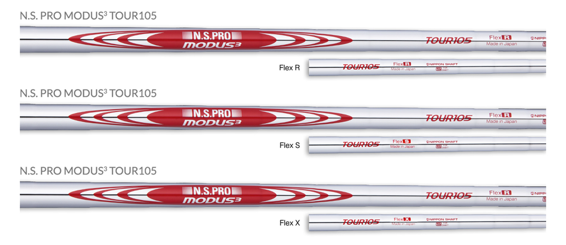 N.S.PRO MODUS(3) TOUR 105｜N.S.PRO STEEL SHAFT｜製品情報｜日本シャフト