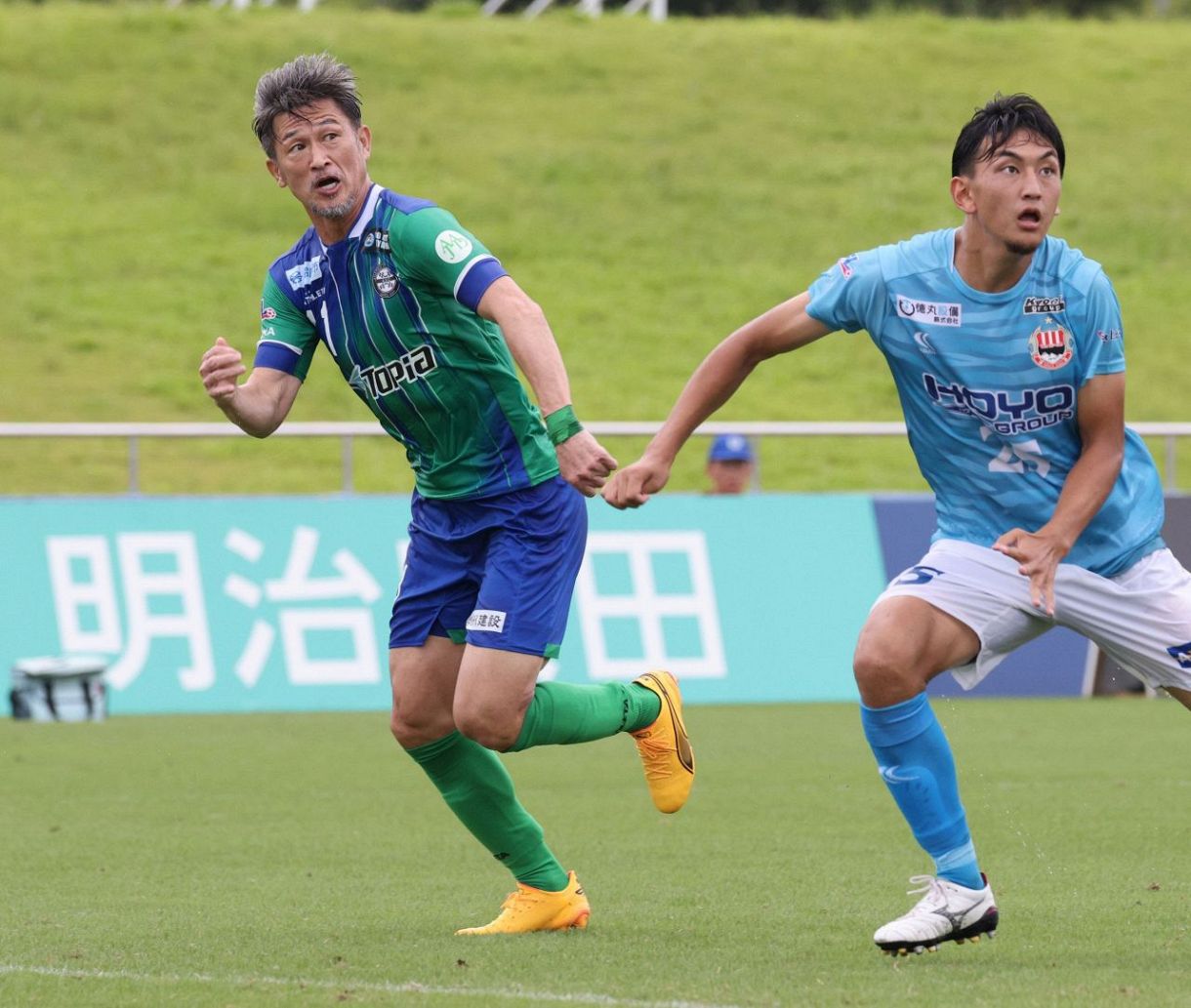 7月6日に三浦知良「プロ40周年記念試合」 JFLの鈴鹿 先着