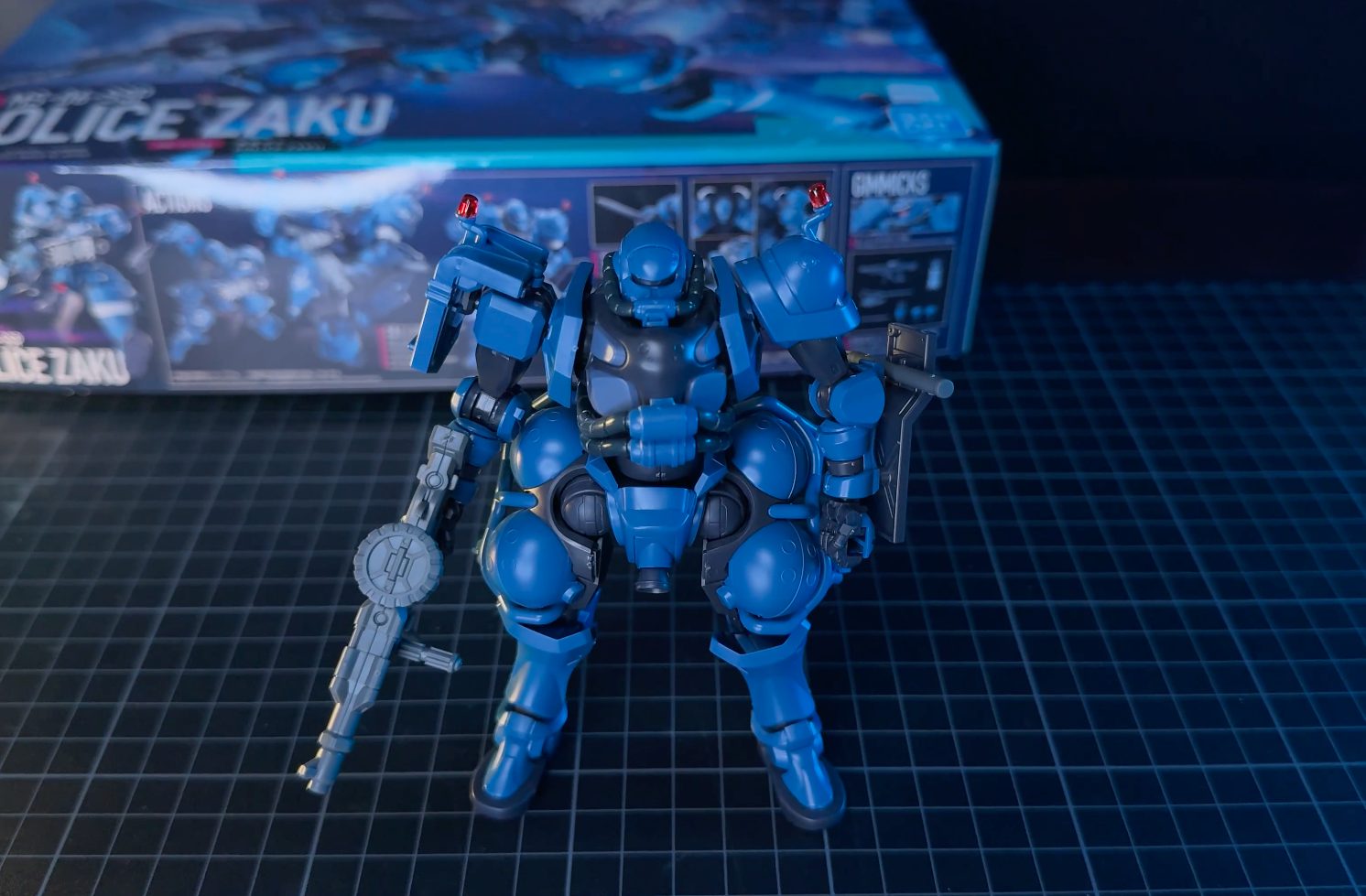 機動戦士Gundam ジークアクス HG1/144軍警ザクのパトランプを回す