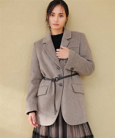 ベルトセットウール混ジャコット | ジャケット | NOELA OFFICIAL WEB STORE