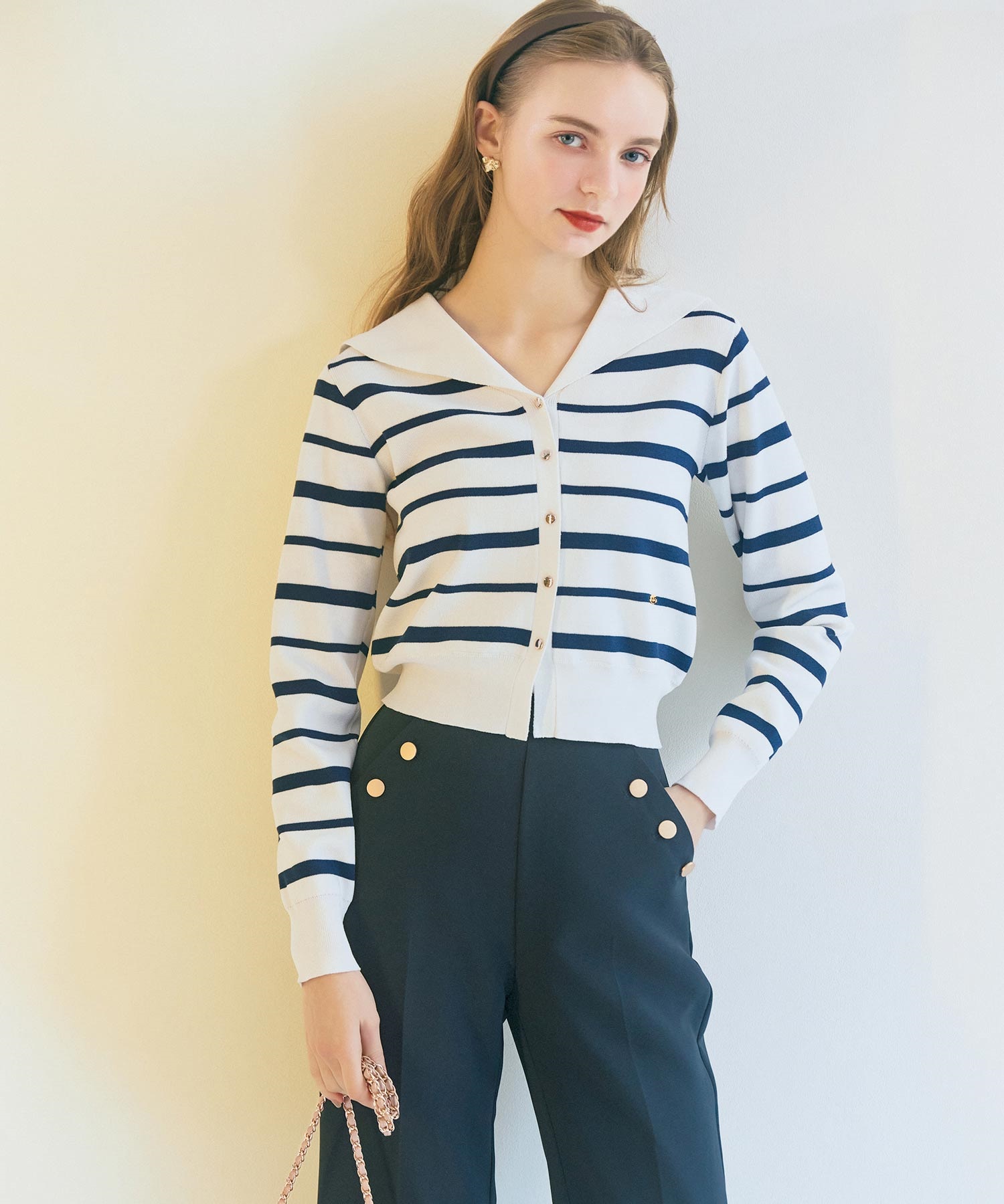 セーラーカラーマリンニット | ニット | NOELA OFFICIAL WEB STORE