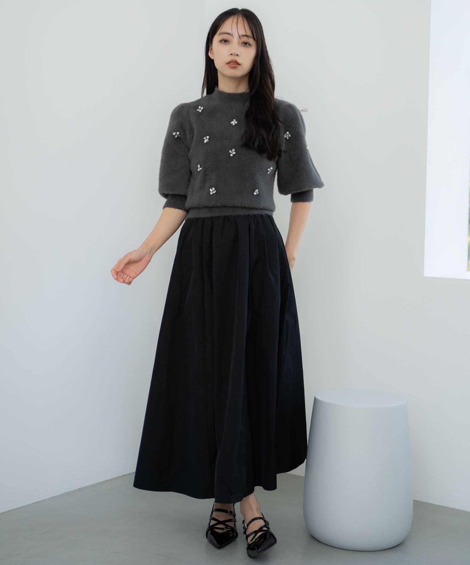 タックギャザーボリュームスカート | フレアスカート | NOELA OFFICIAL