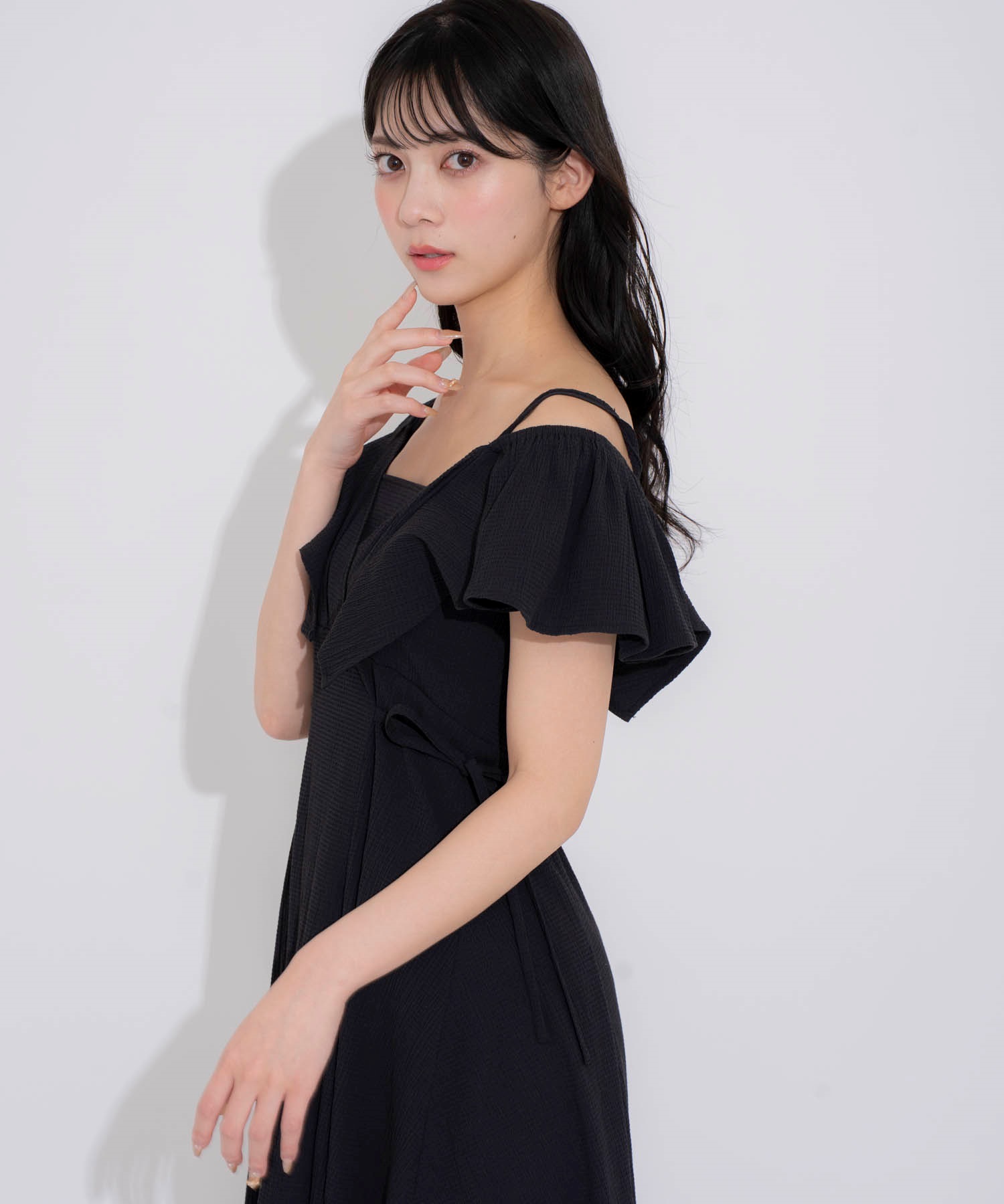 2WAYフリルサッカーワンピ | ロングワンピース | NOELA OFFICIAL