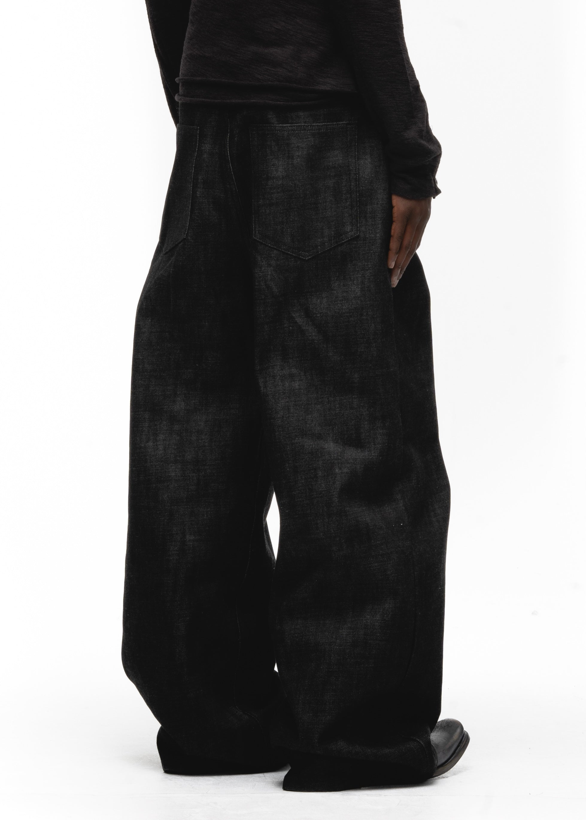 RAW DENIM JAPANESE LOOSE FIT BLACK – NO/FAITH STUDIOS