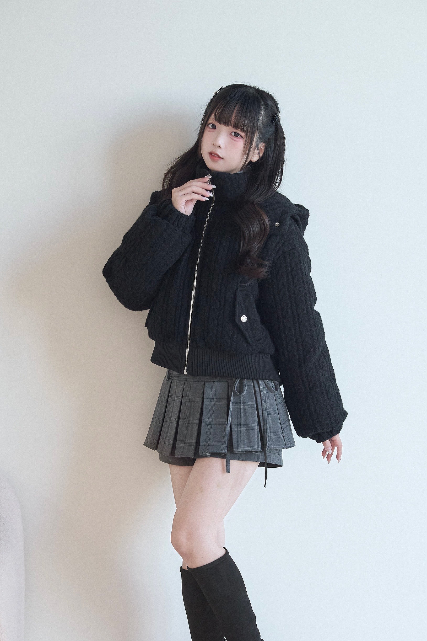 BunnyLis:リボンオフショルダーニットトップス – NoGenki