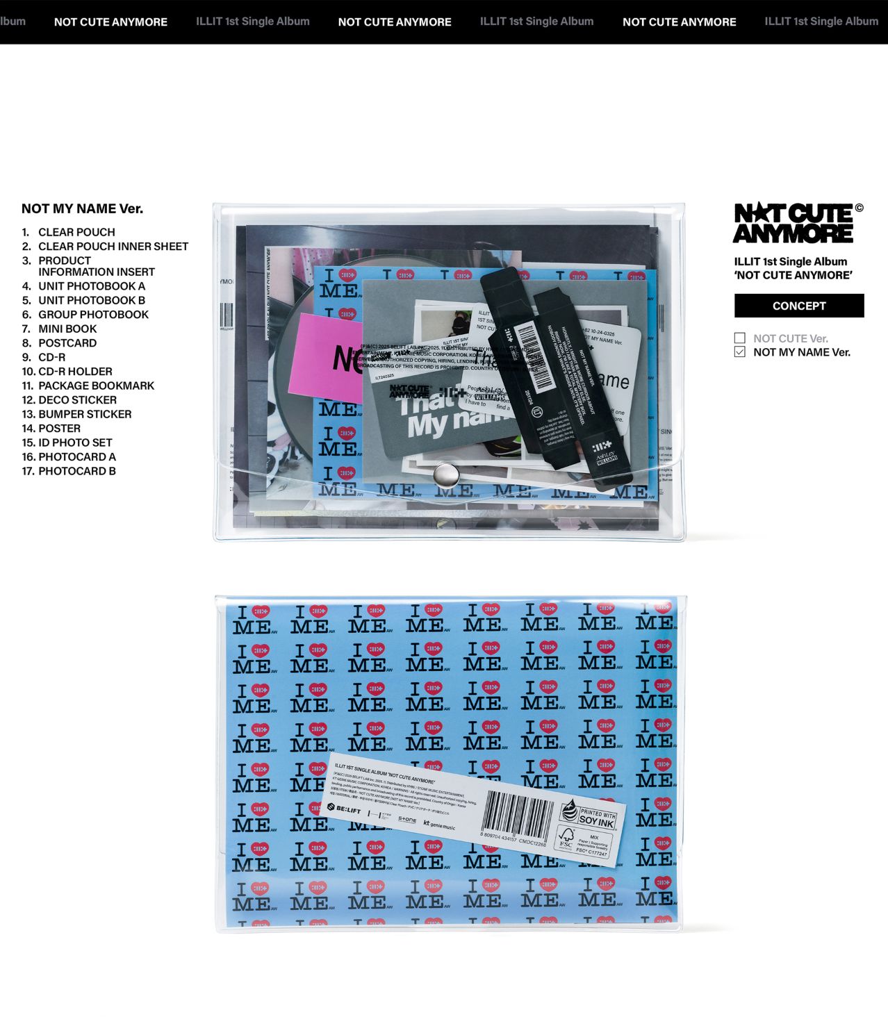 ILLIT - NOT CUTE ANYMORE (STANDARD + WEVERSE ALBUMS SET) + Weverse Gif