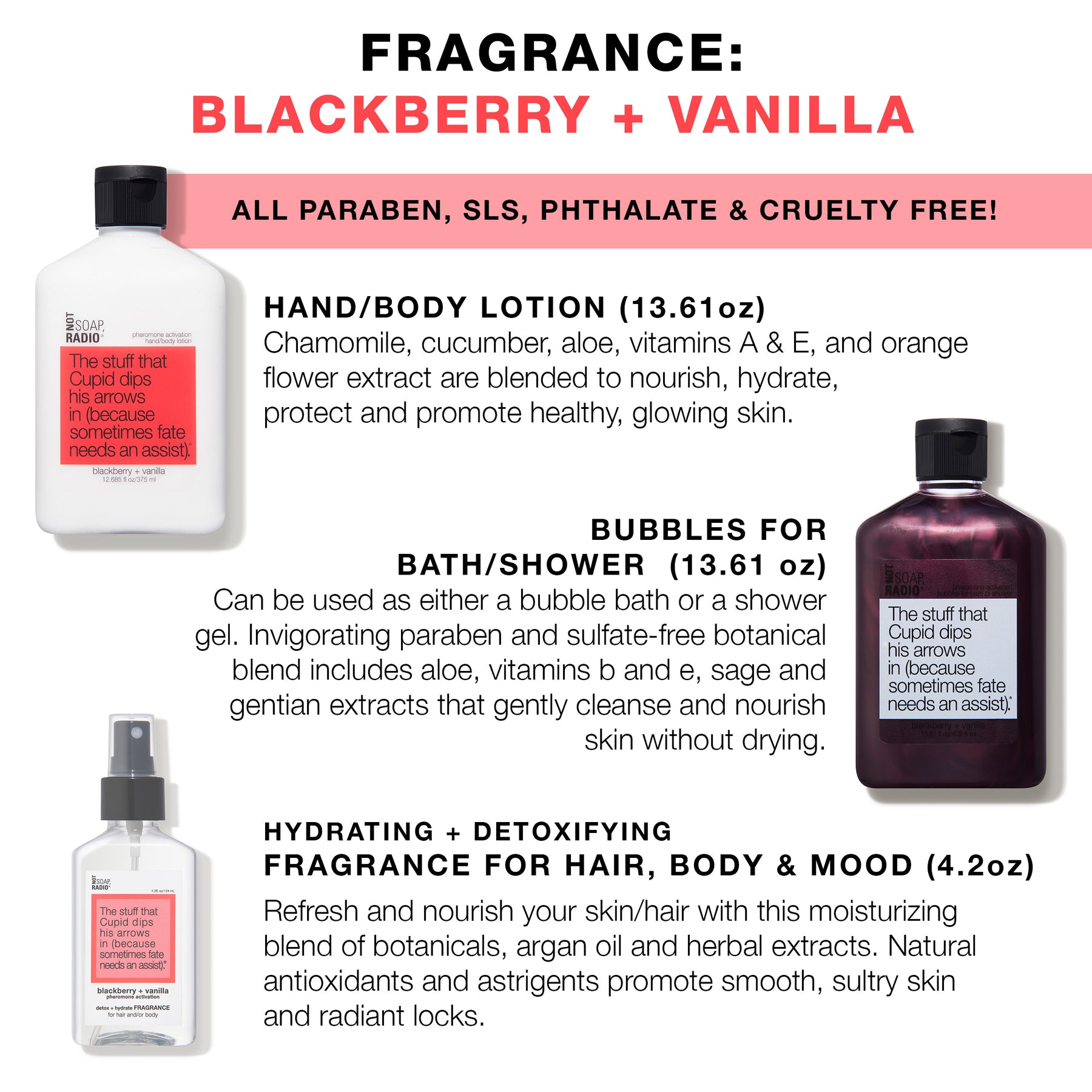 Blackberry Vanilla Scented Spa Gift Set | Not Soap Radio