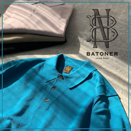 BATONER/バトナー】大人の雰囲気漂うニットポロシャツ 2023.03.03