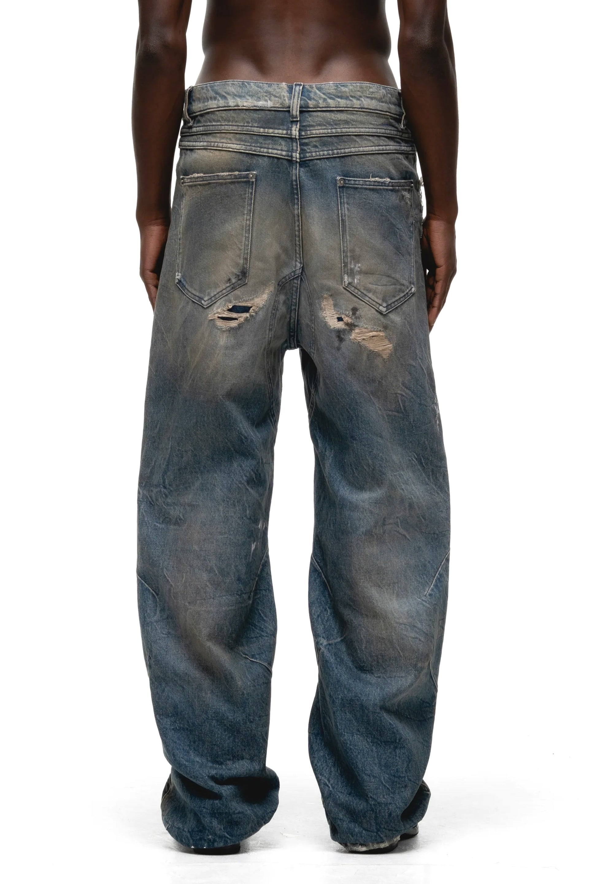 FILTH FW24 FRONT ZIP BAGGY DENIM / D.IND - NUBIAN