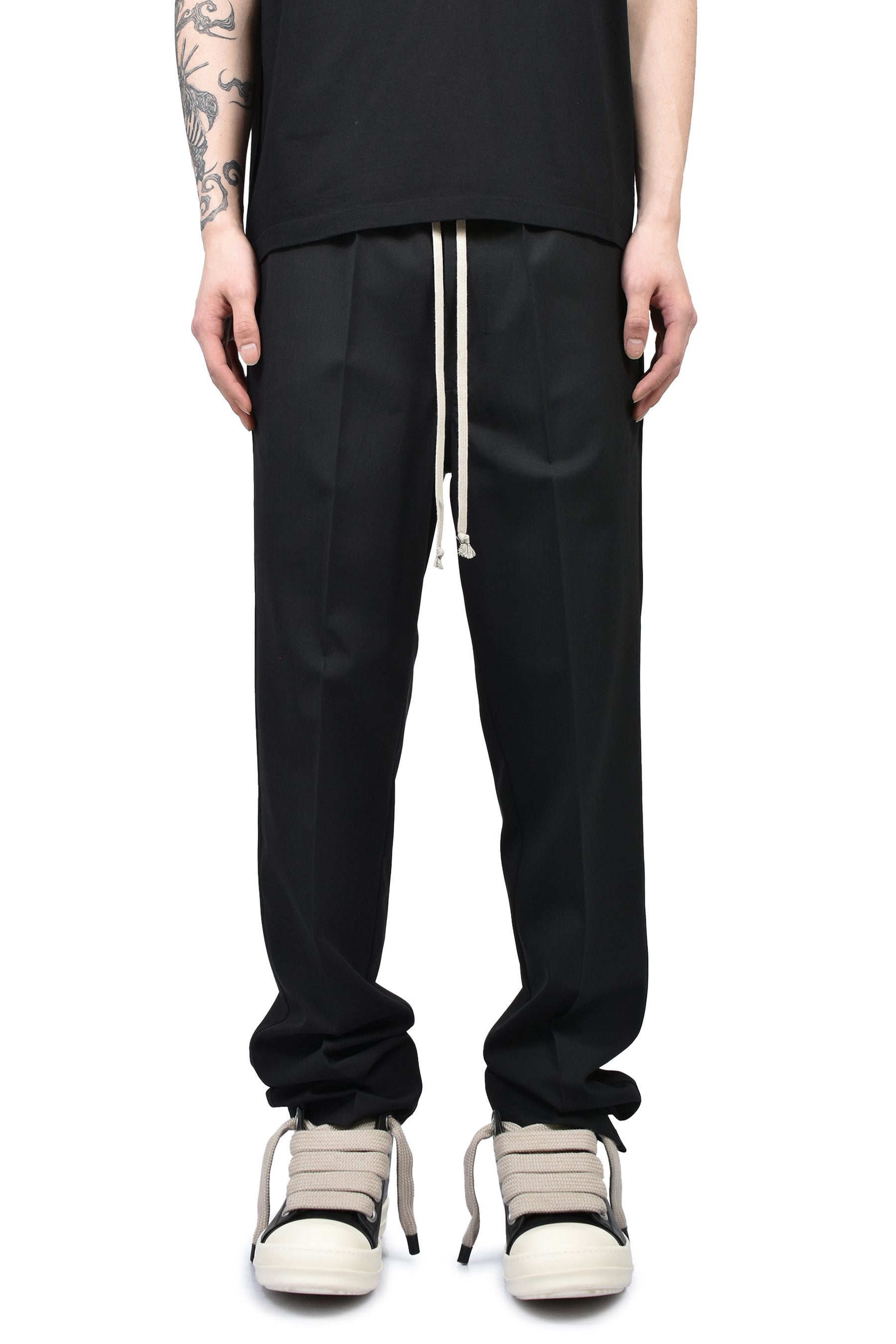 Rick Owens リックオウエンス SS26 TEMPLE DRAWSTRING SLIM LONG / BLK