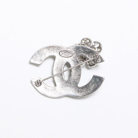 シャネル CHANEL ココマーク カメリア ラインストーン 04P ブローチ