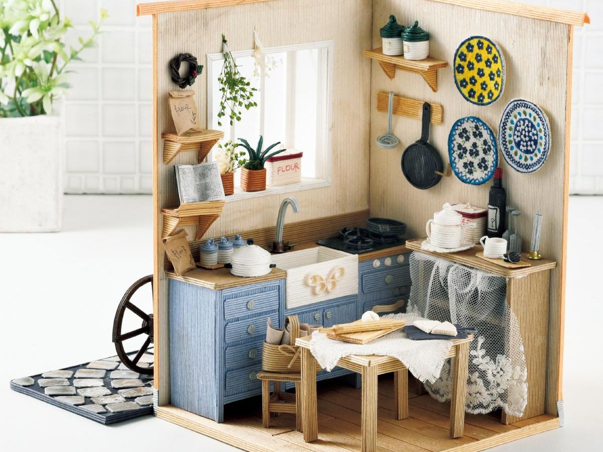 ミニチュアハウス「憧れの南仏のキッチン」の作り方｜ぬくもり
