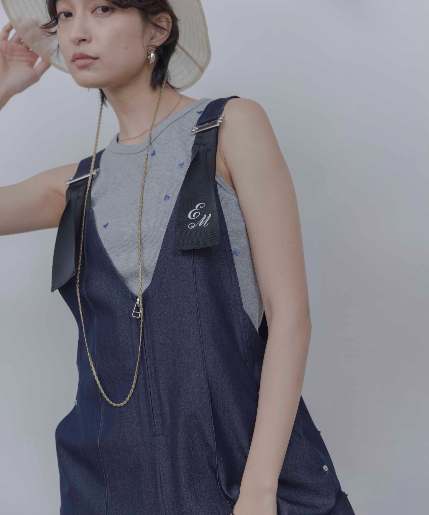 ペインターロゴ刺繍サロペット Eimee Law│Eimee Law & LHELBIE 公式