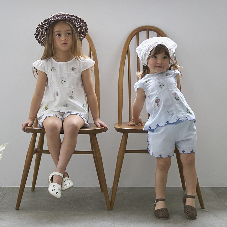 セール】グレージャケット+ショートパンツ（スーツセット）｜petit