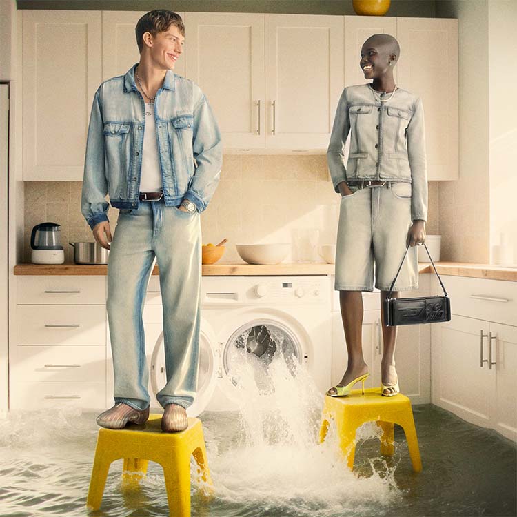 メンズ ジップアップジャケット ブラックデニム D-GLORY JACKET