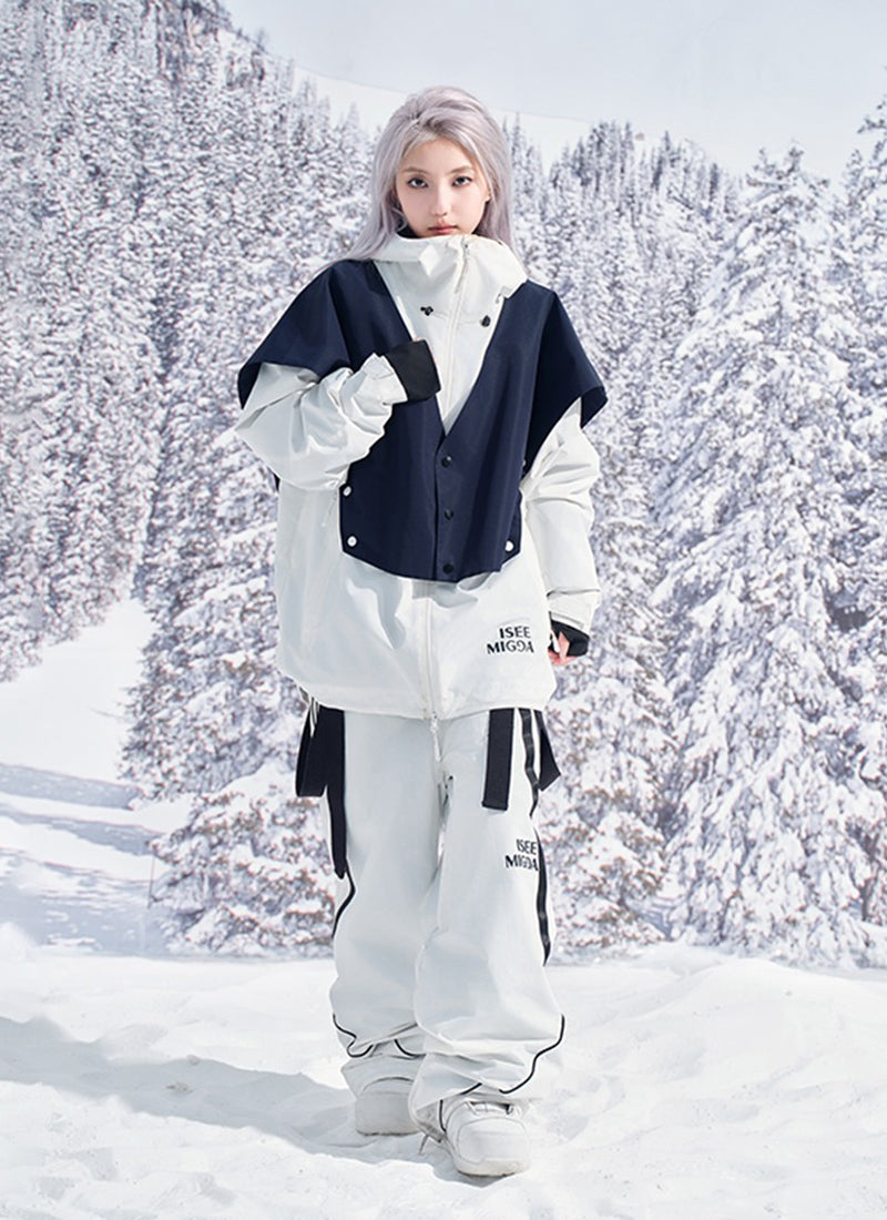 O2POSE公式/スキーウェア セーラー風 上下セット ウィメンズ