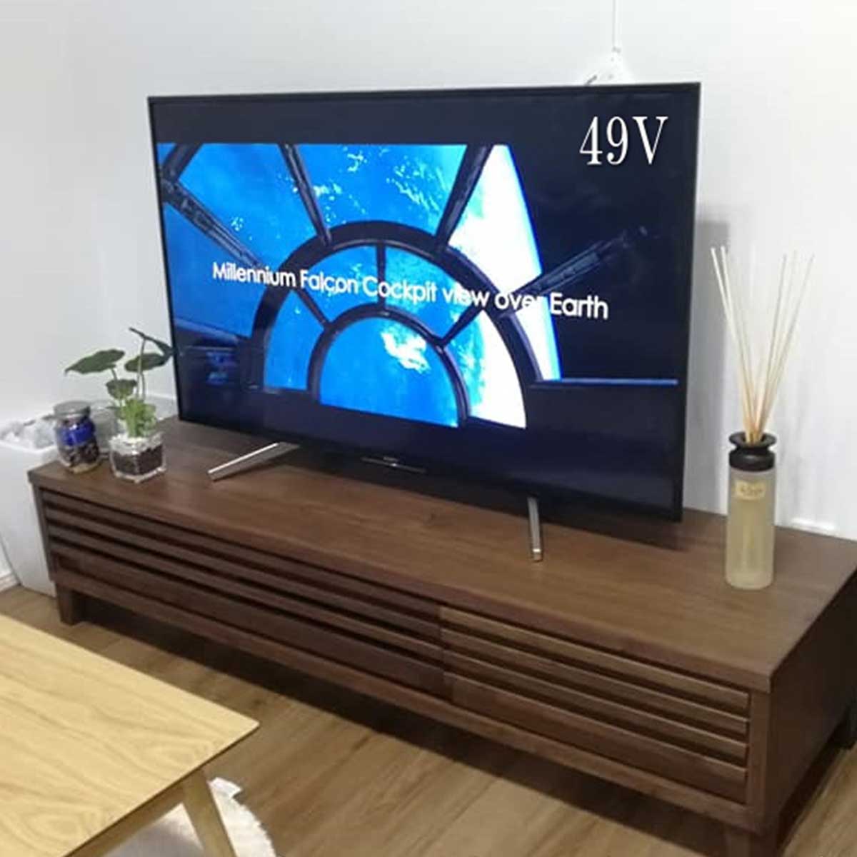 日本製】【大川家具】幅180テレビボード「バジル」ウォールナットは