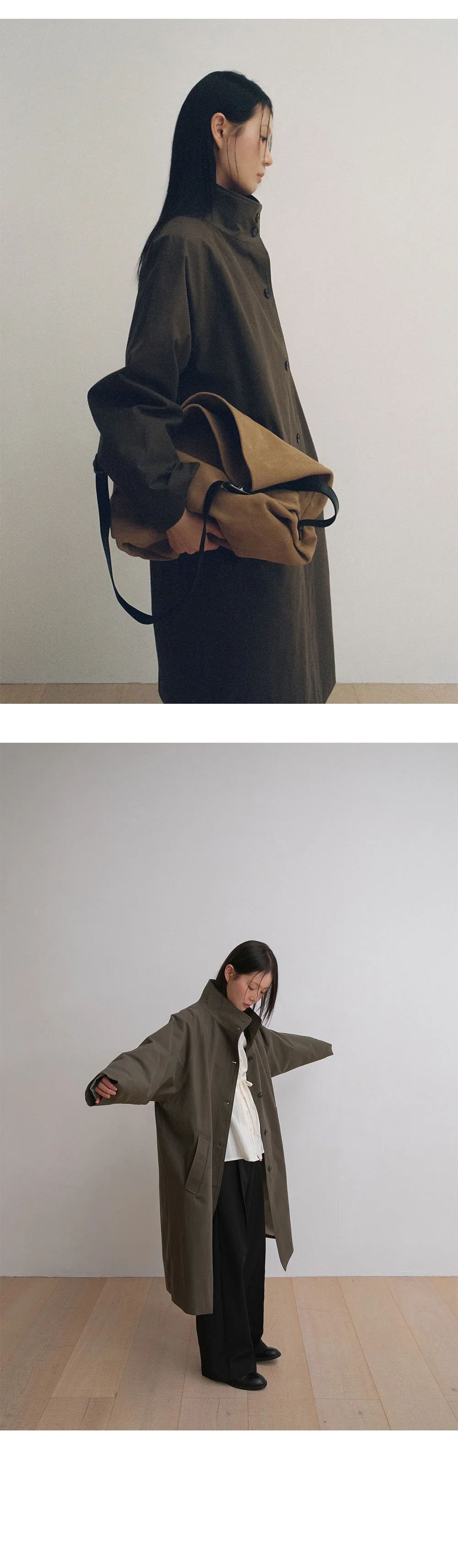 drop trench coat | OHOTORO