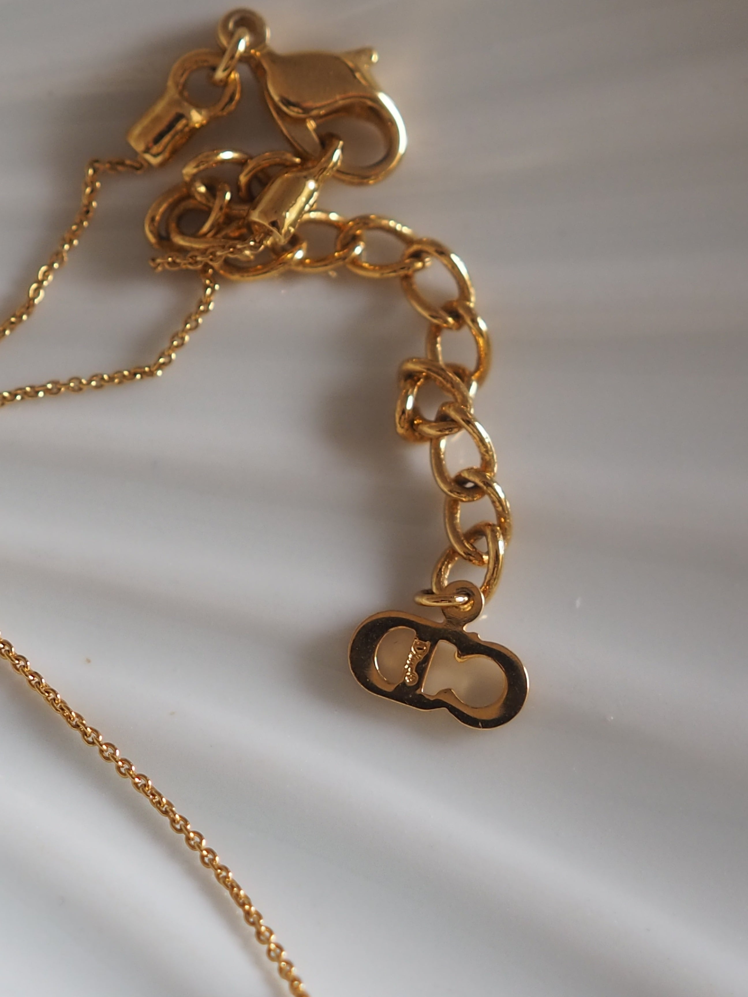 Christian Dior ディオール ロゴ ネックレス ゴールド ヴィンテージ