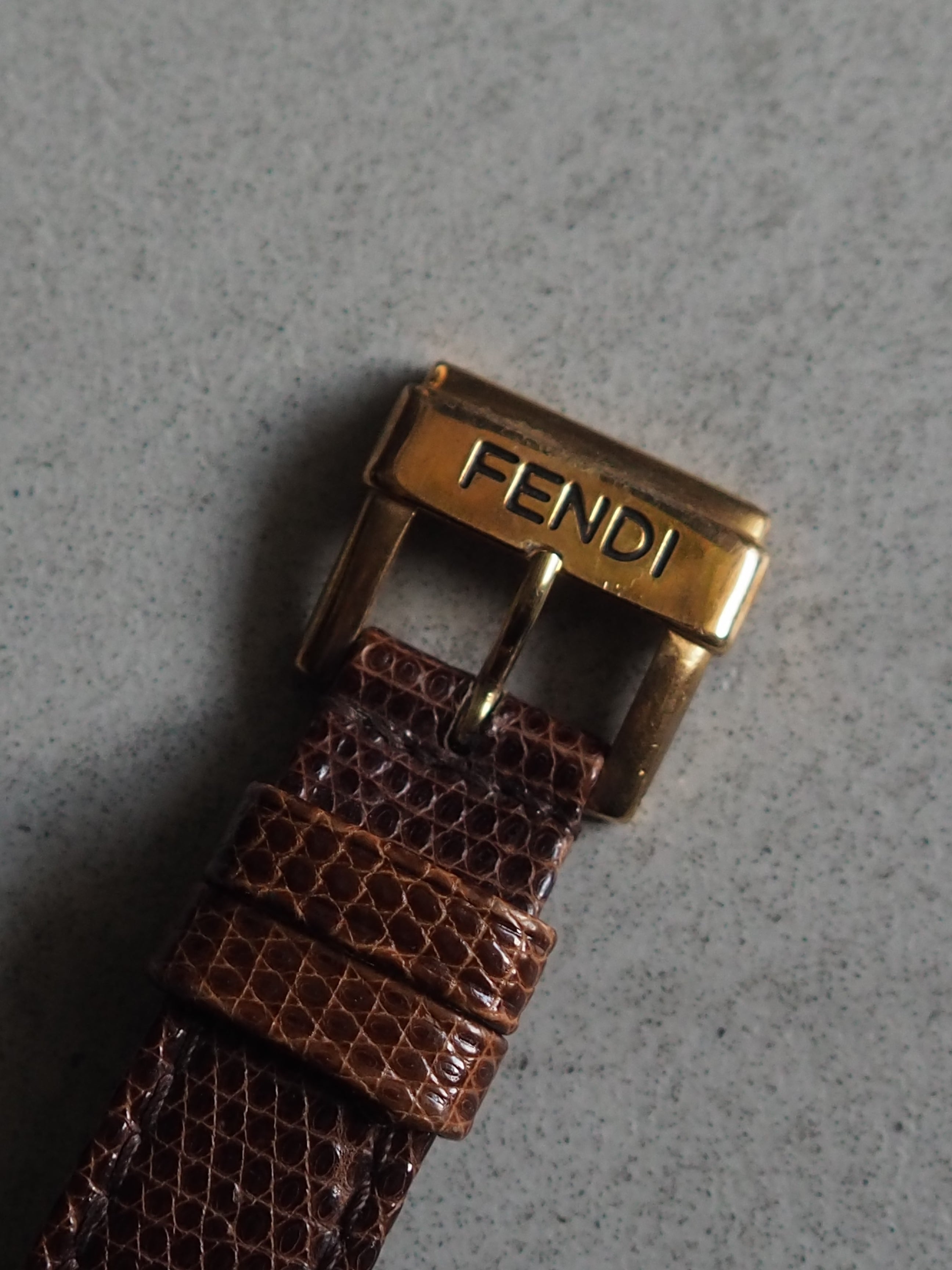 FENDI ヴィンテージ ファンディ スクエア ズッカ ウォッチ 腕時計 ユニ