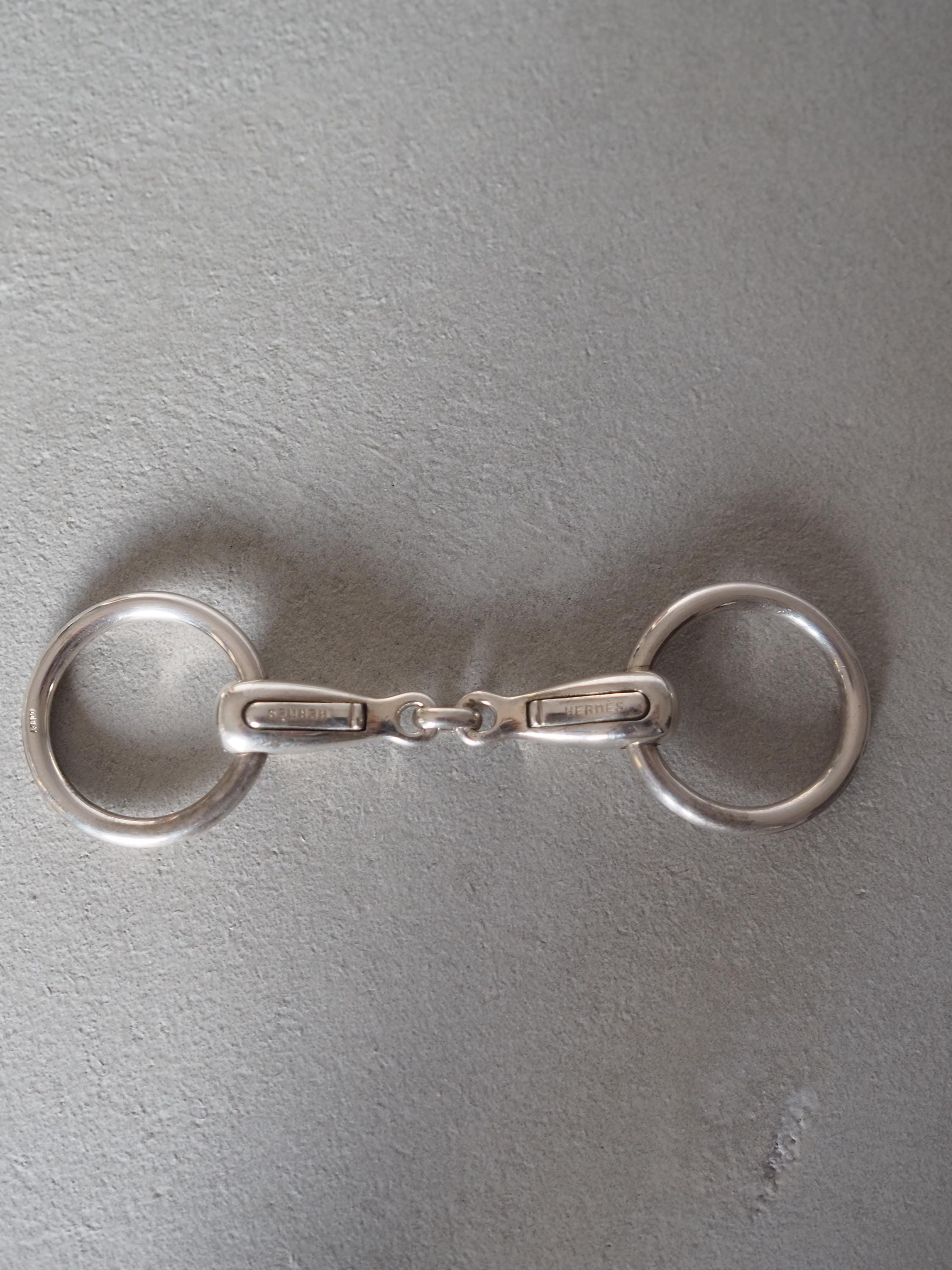 HERMES エルメス ホースビット キーリング キーホルダー シルバー