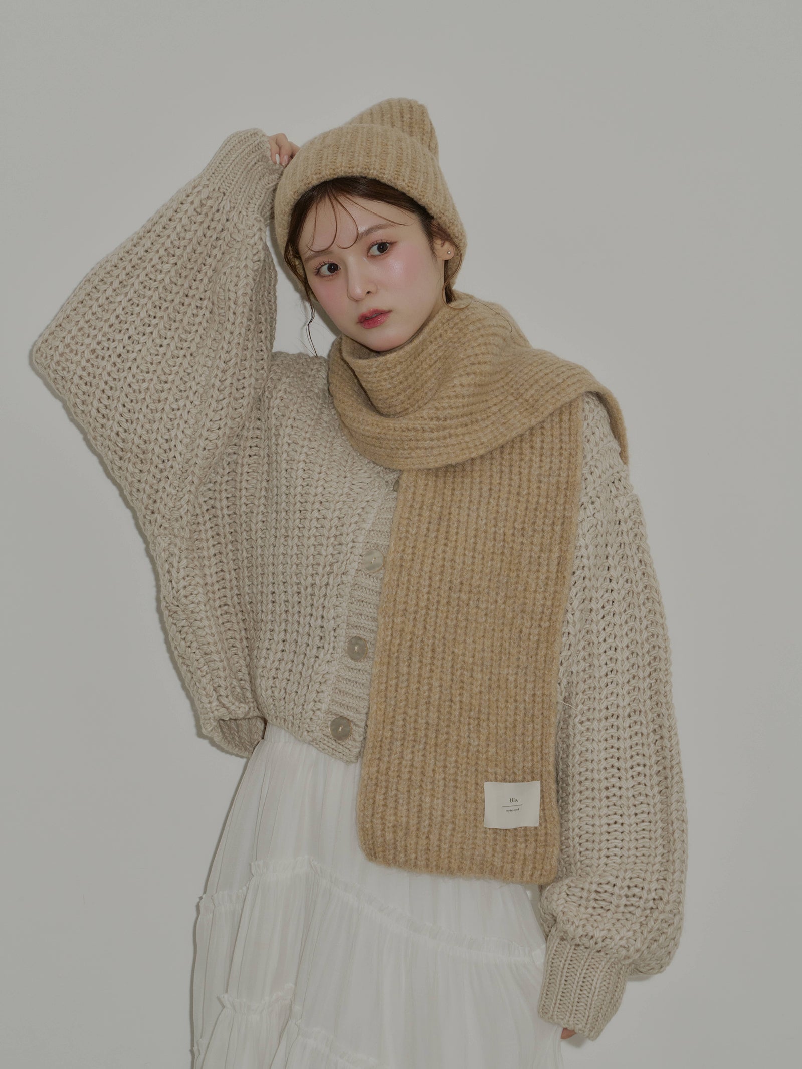 ニットマフラー×ワッチセット