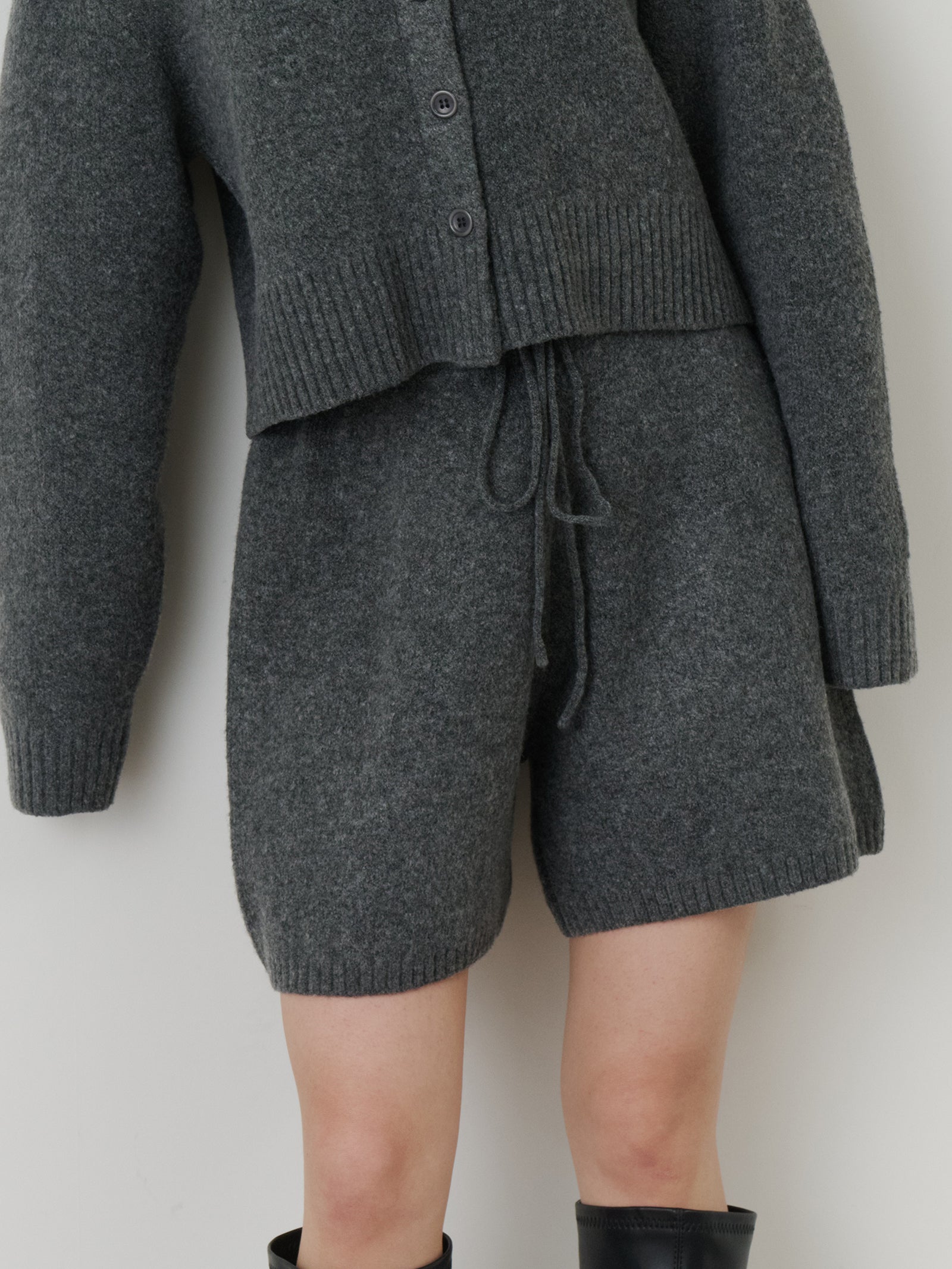 メランジニットショートパンツ[セットアップ可能]