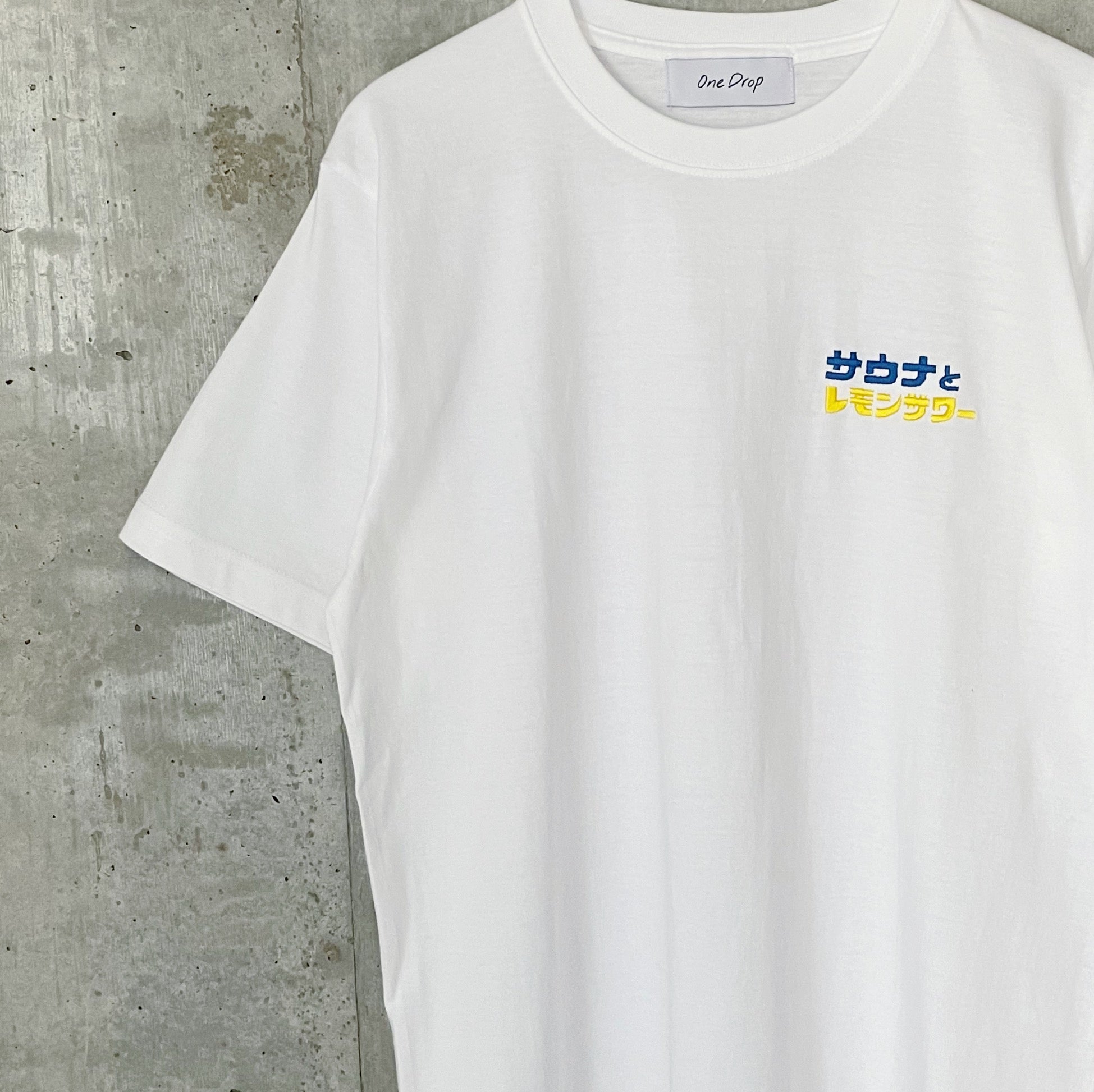 ふくだ サウナとレモンサワー®刺繍Tshirt – One Drop（ワンドロップ）