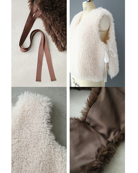 狩人感なく着れる ふわふわファーベスト – ONE PEACE ONLINE