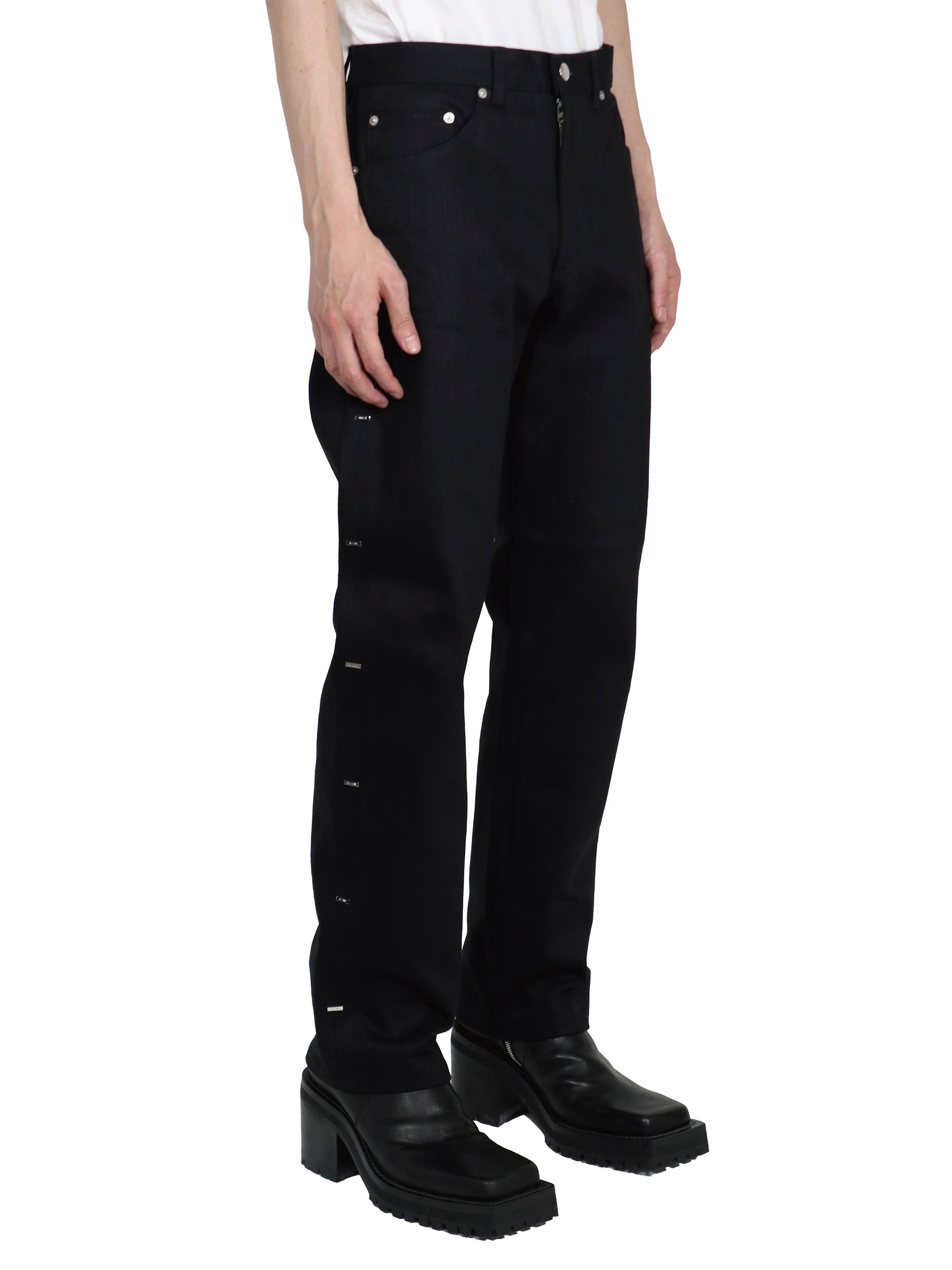 RIGID DENIM METAL LINE PANTS