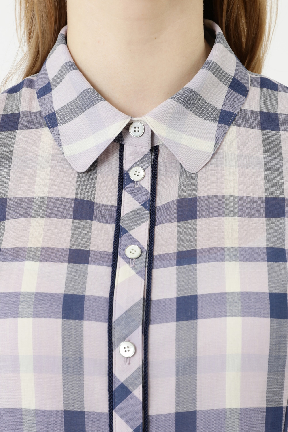 TV着用｜西山喜久恵アナ】ウールボイルチェックワンピース 10-301243