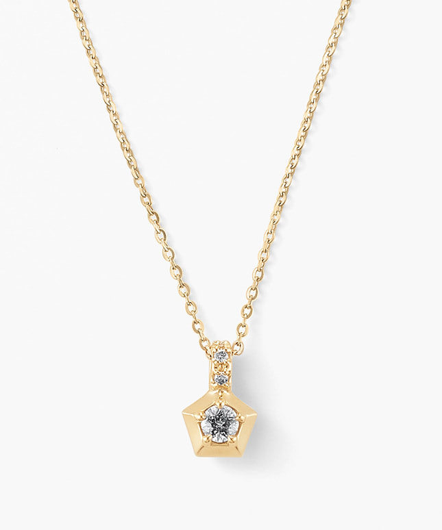 K18YG ダイヤモンド ネックレス ＜ “Wish upon a star®” カード