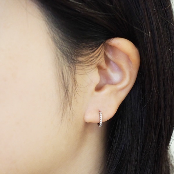 K18WGダイヤモンドピアス | ポンテヴェキオ公式オンラインショップ