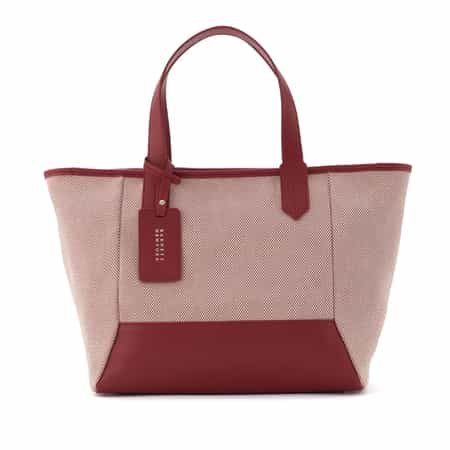 レザー×シャンブレー素材コンビネーショントートバッグ（2240145