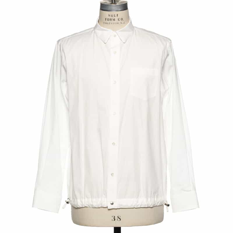 SACAI＜サカイ＞ドローコード付コットン ポプリンシャツ（2242601