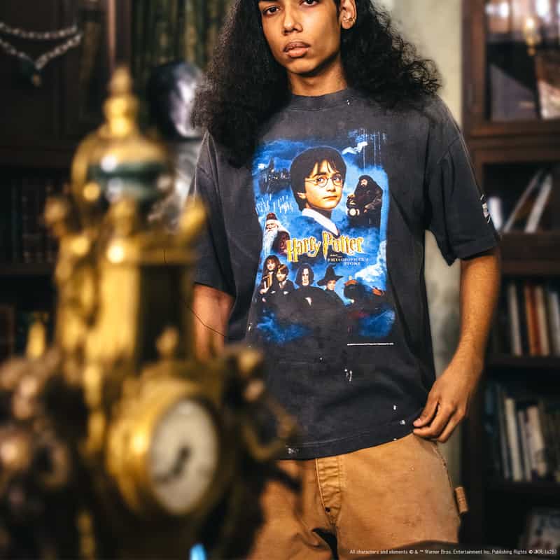 SAINT MXXXXXX＜セント マイケル＞ ヴィンテージ加工プリントTシャツ