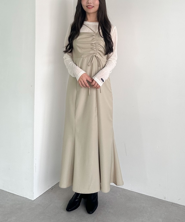 アシメドロストキャミワンピース(M GRAY): ワンピース｜PMbox P&M