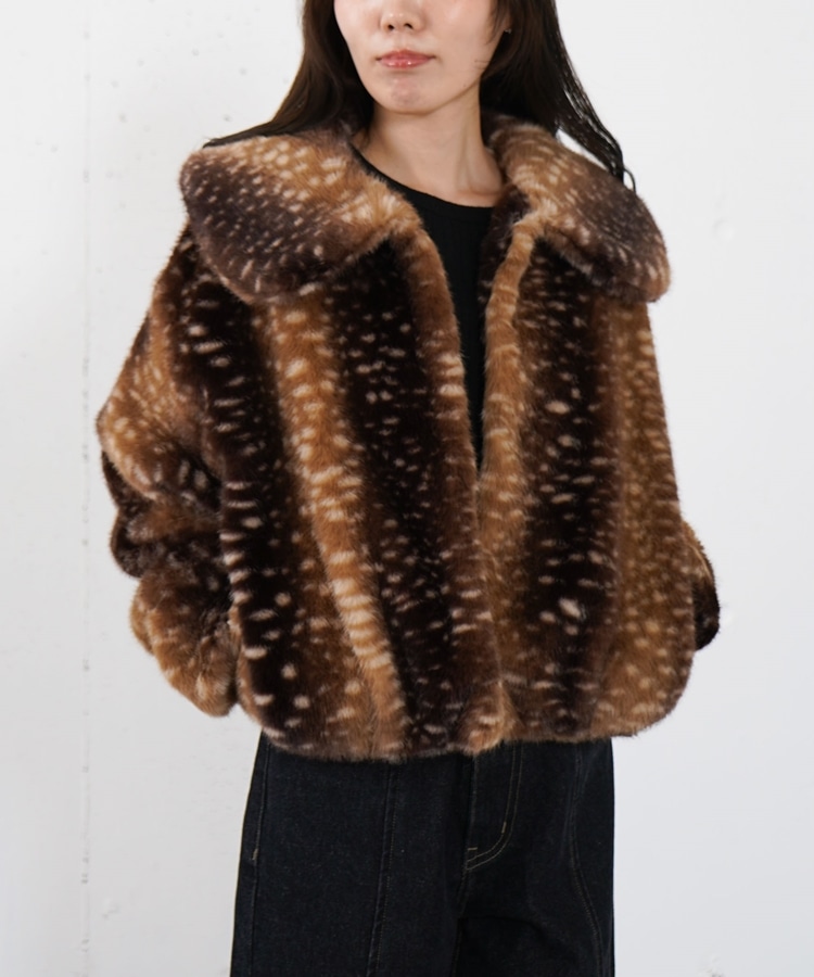 バンビアソートファーコート(M BEIGE): アウター｜PMbox P&M OFFICIAL