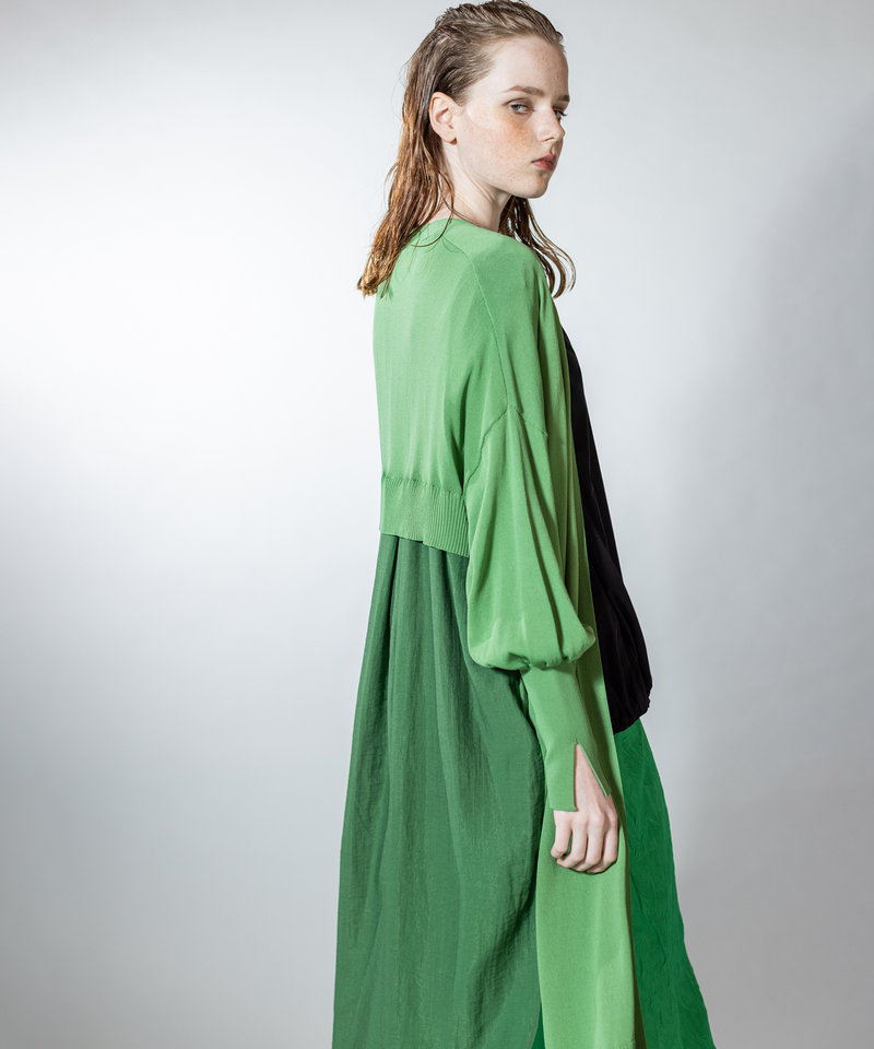 切替ニットカーディガン | 【レディースファッション通販・OSMOSIS公式