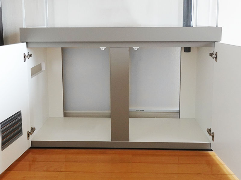 オーダーメイドアクリル水槽+木製水槽台】海水魚用OF水槽・木製水槽台