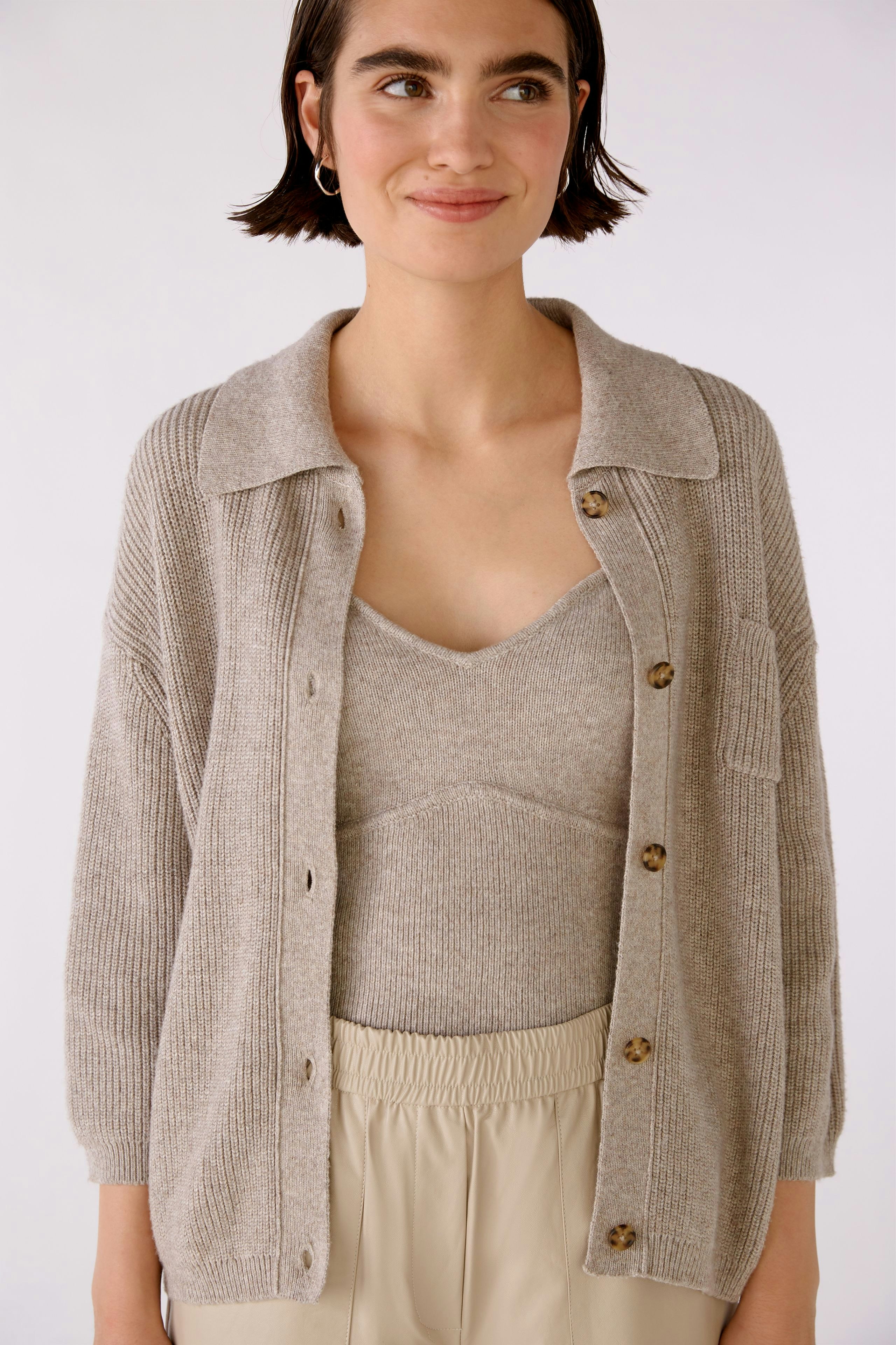 Cardigan - Taupe Melange