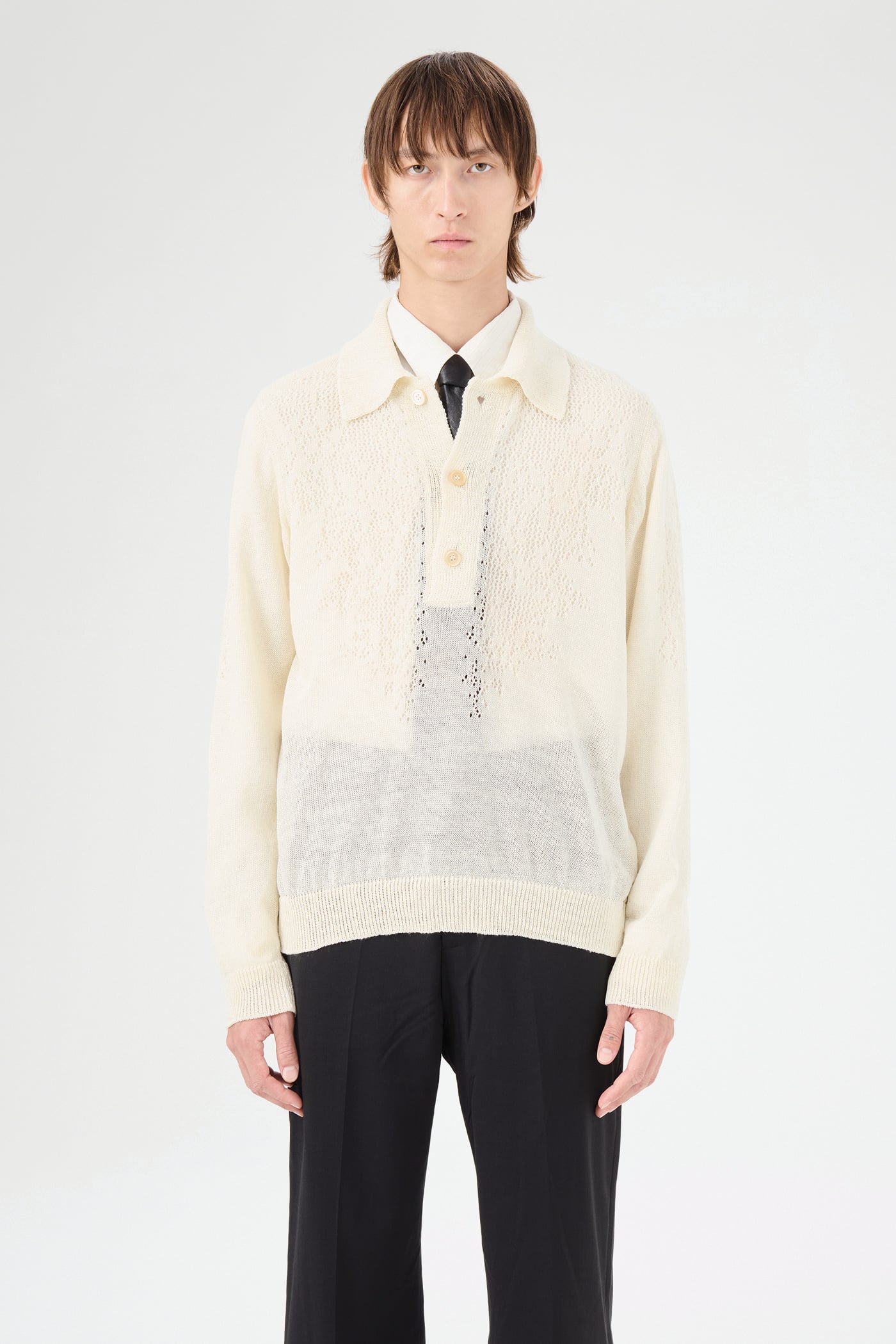 Our Legacy - Big Piquet White Floral Pointille