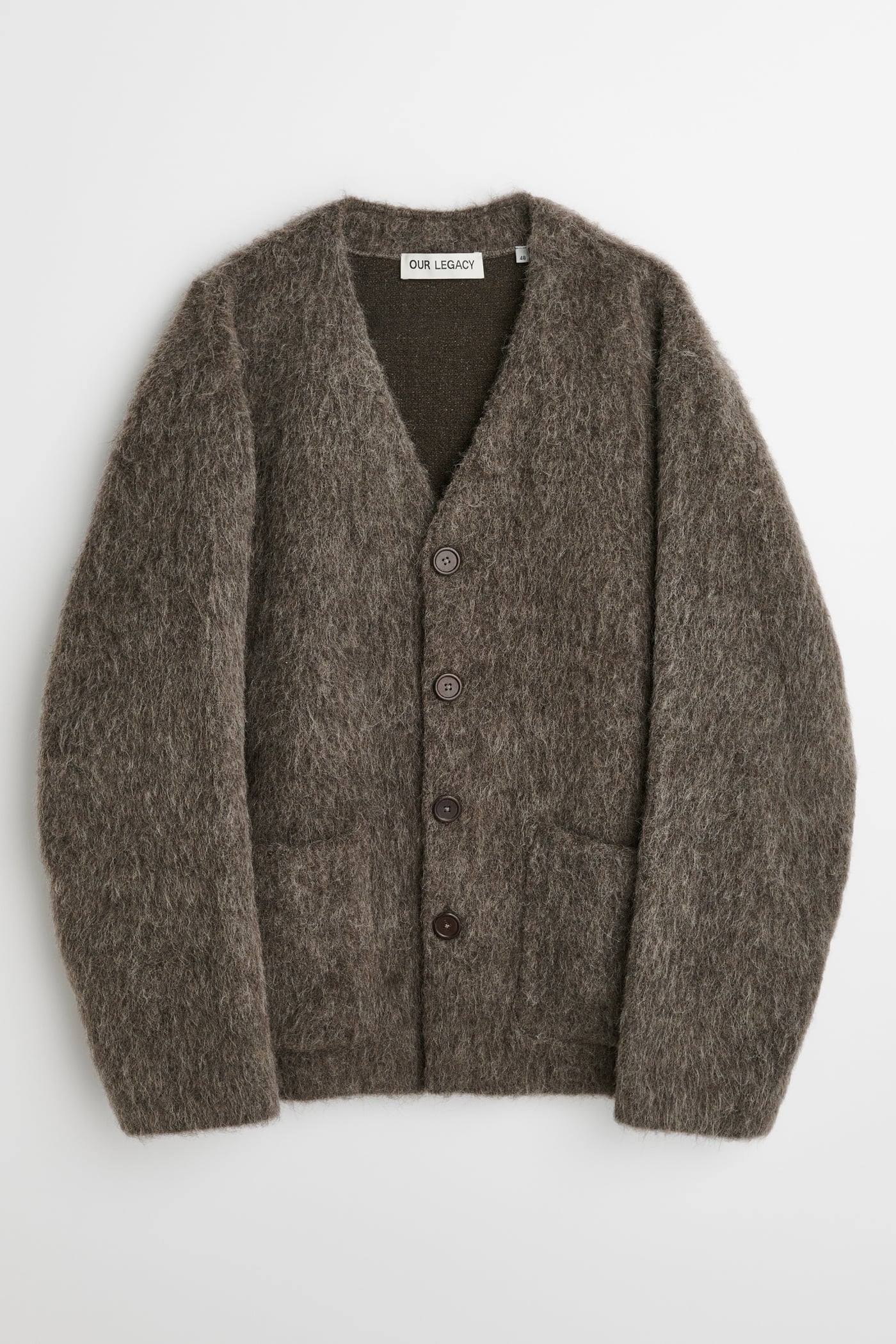 Our Legacy - Cardigan Mole Grey Hairy Wool