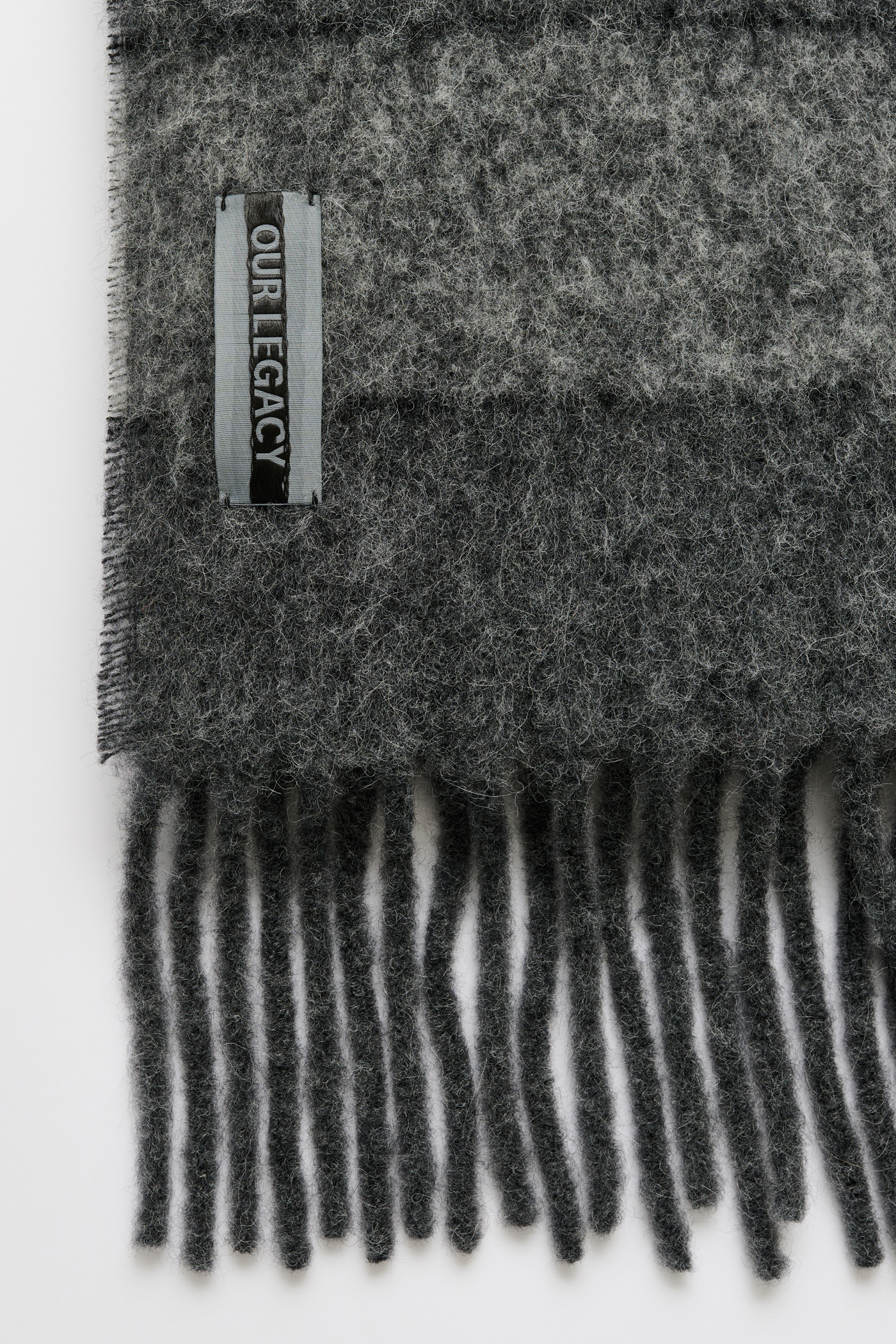 Our Legacy - Estate Scarf Static Stripe Fuzzy Alpaca
