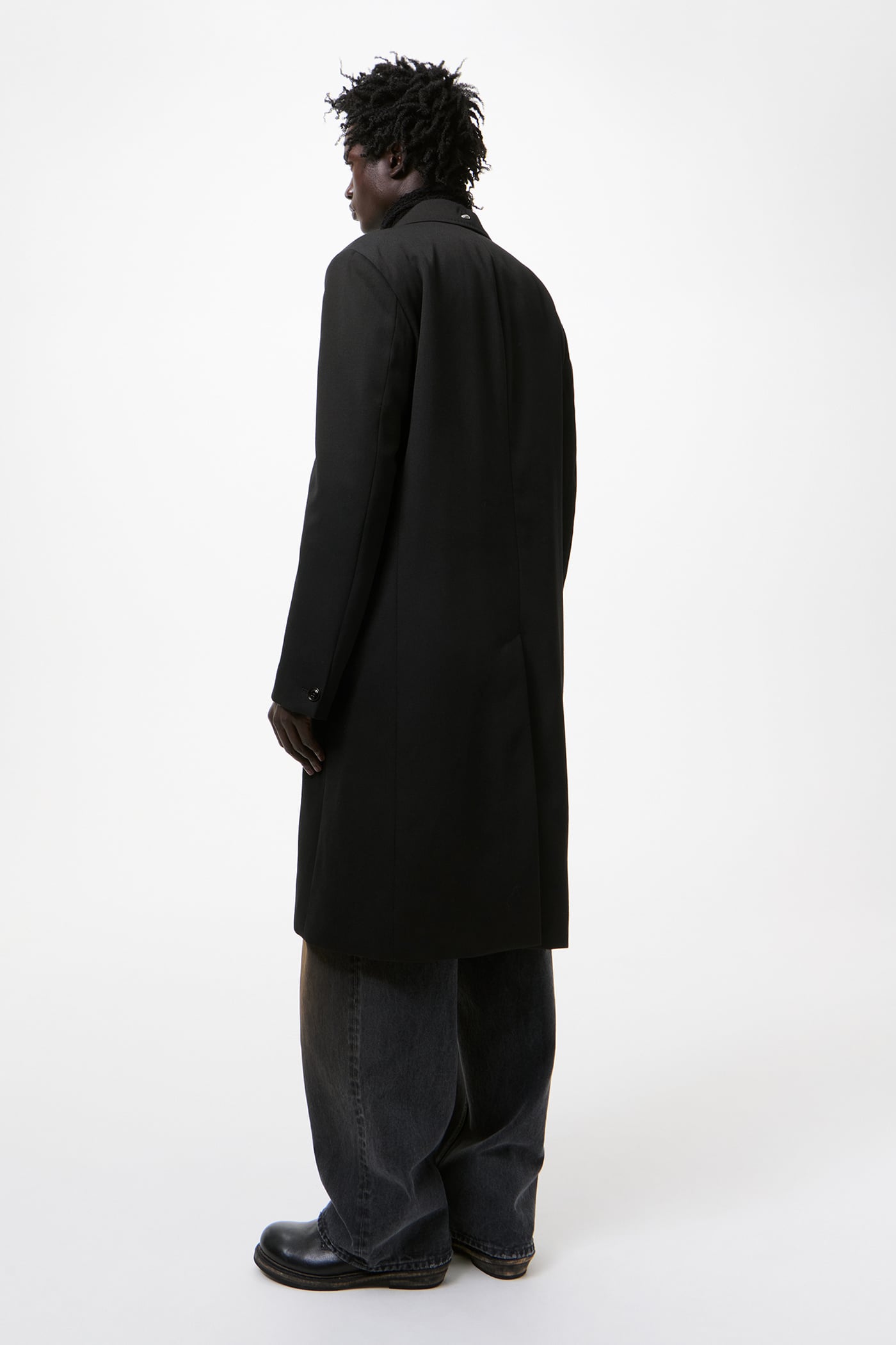 Our Legacy - Dolphin Coat Coarse Black Gabardine