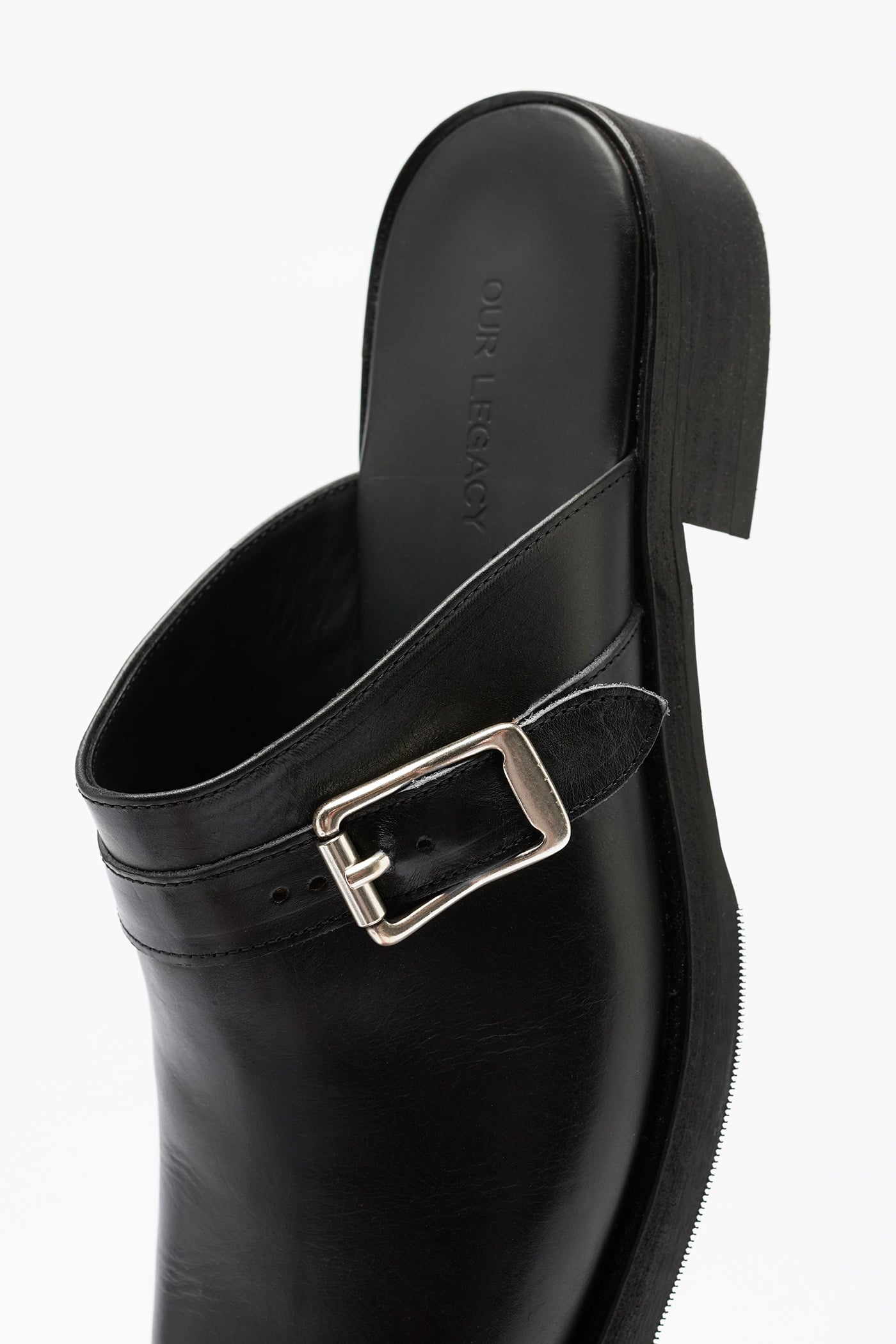 Our Legacy - Camion Mule Black Leather | Our Legacy