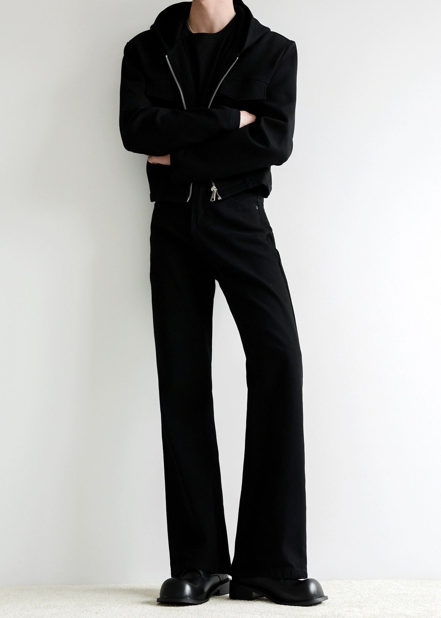 ブラックフレアパンツ Ot11716