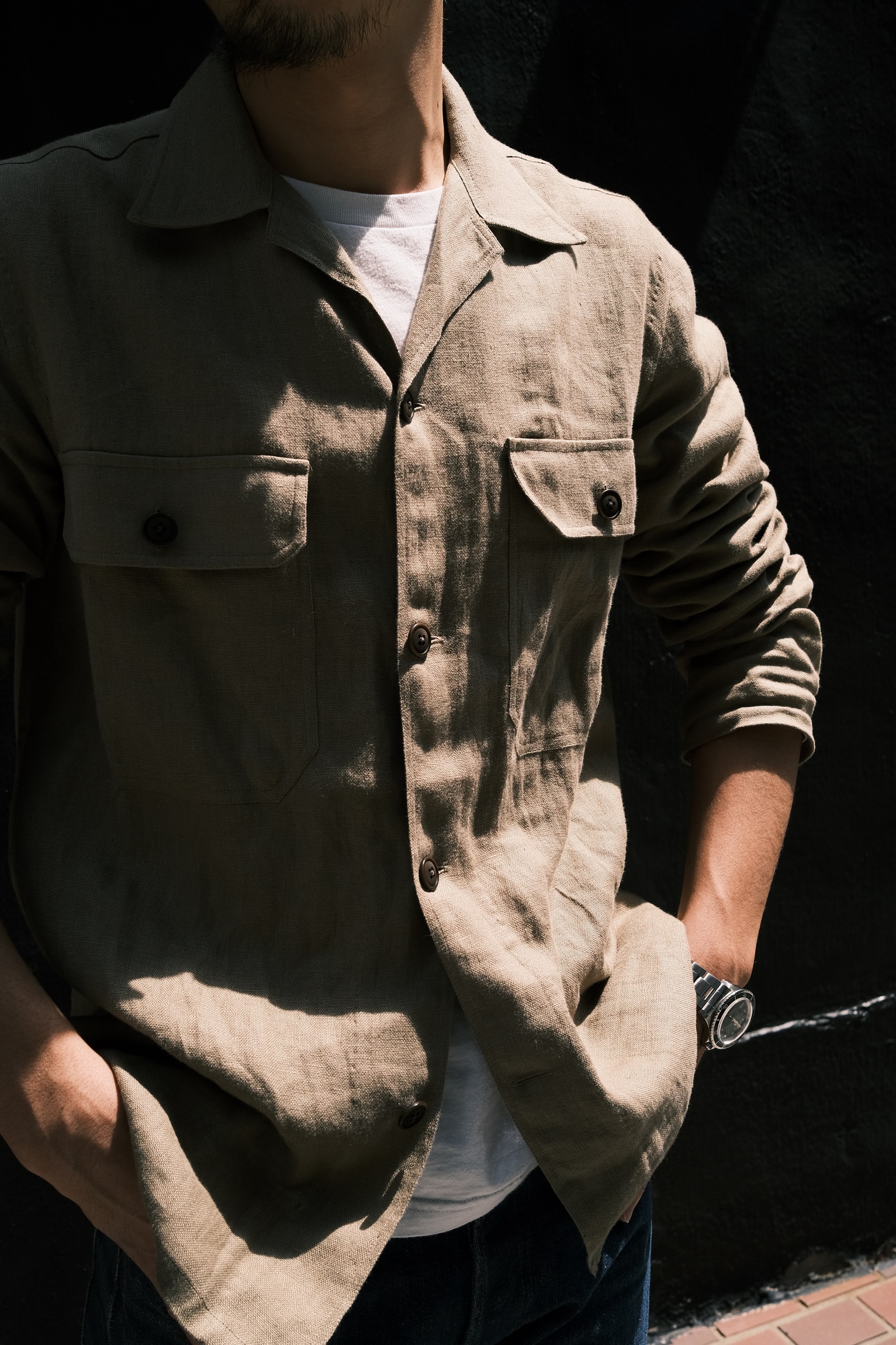 皺を楽しむSalvatore Piccoloのリネンワークジャケット。│Oyster 青山